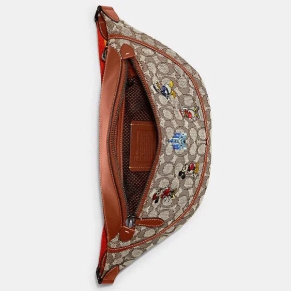 Disney X Coach Belt Bag with Mickey Mouse & Friends Embroidery - Picture 3 of 10